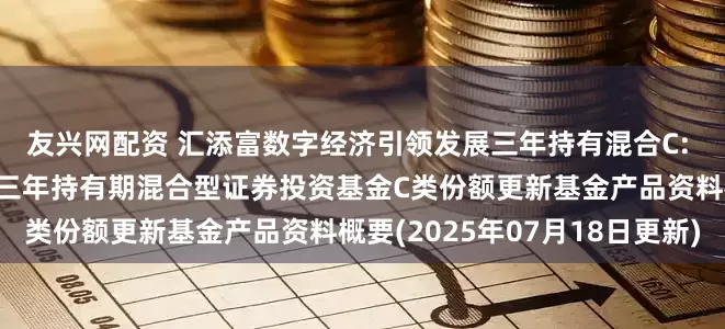 友兴网配资 汇添富数字经济引领发展三年持有混合C: 汇添富数字经济引领发展三年持有期混合型证券投资基金C类份额更新基金产品资料概要(2025年07月18日更新)