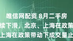 唯信网配资 8月二手房总体成交继续下滑，北京、上海在政策带动下成交量止跌