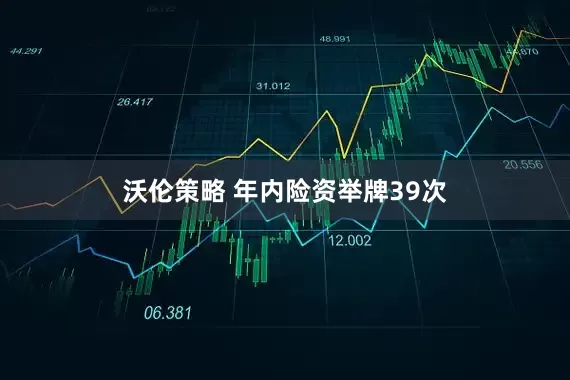 沃伦策略 年内险资举牌39次